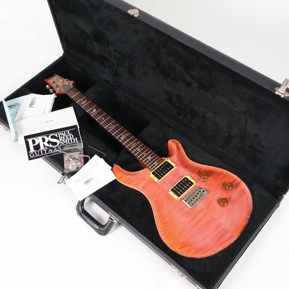 【中古】 エレキギター PRS Custom 24 Orange 5way Rotary Sw. 2003年製 ボディー白濁あり Paul Reed Smith ポールリードスミス カスタム24 オレンジ ハードケース