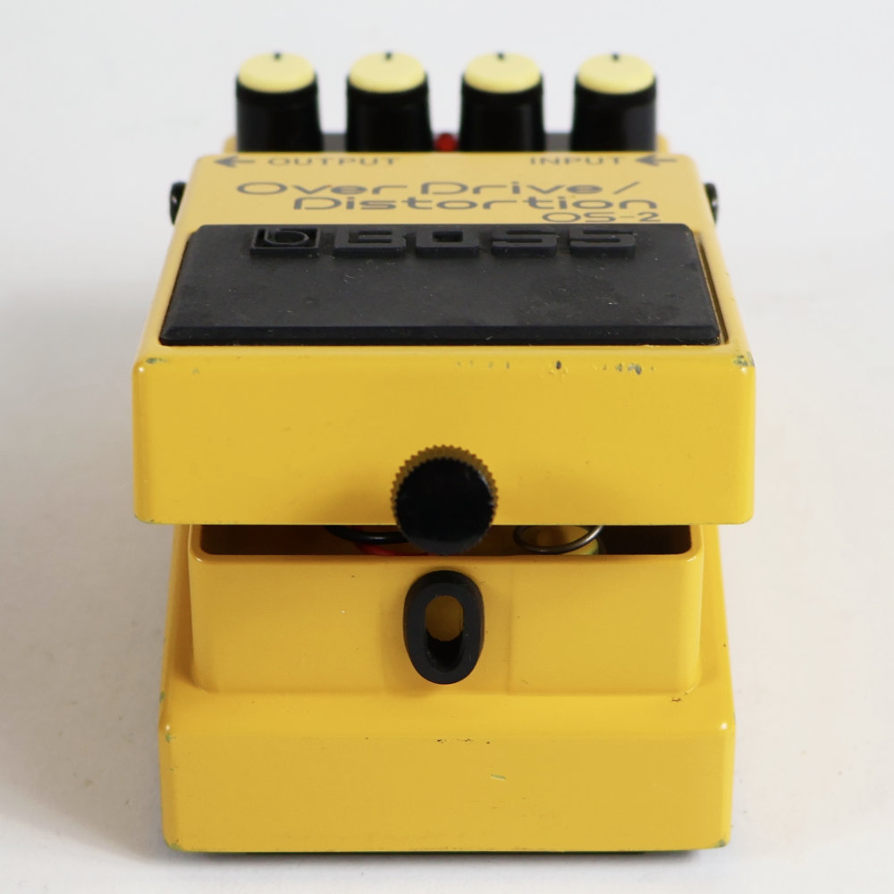 【中古】オーバードライブ ディストーション エフェクター BOSS OS-2 OverDrive Distortion ギターエフェクター 電池ボックス