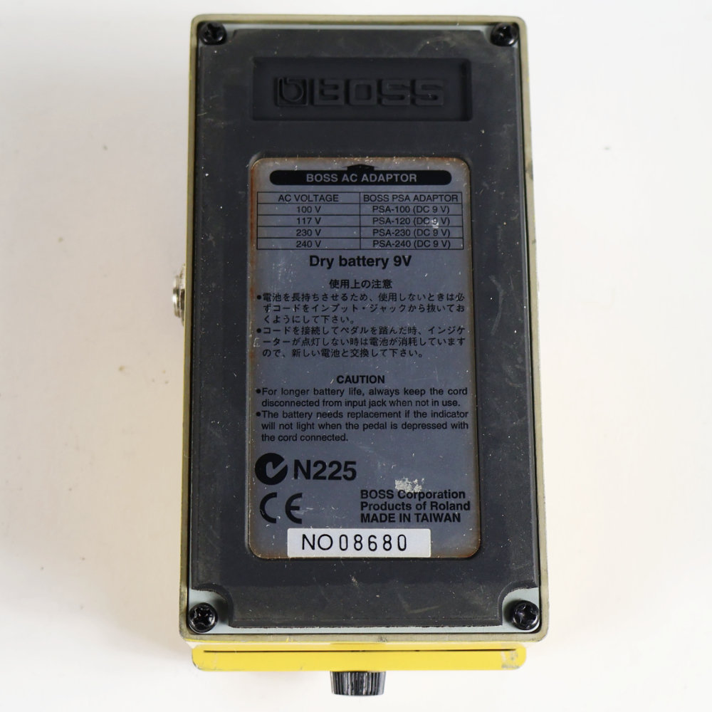 【中古】オーバードライブ ディストーション エフェクター BOSS OS-2 OverDrive Distortion ギターエフェクター 底面