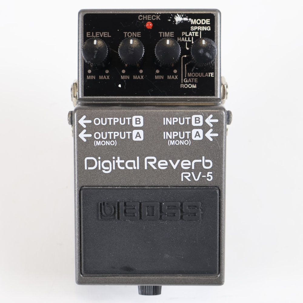【中古】デジタルリバーブ エフェクター BOSS RV-5 Digital Reverb ボス リヴァーブ エフェクター 正面