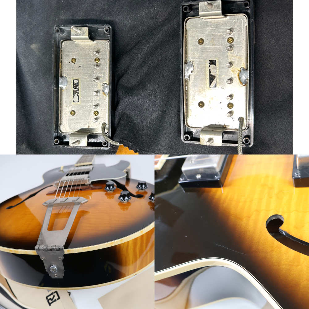 【中古】 エレキギター Gibson ES-175 Reissue Vintage SunBurst 1995年製 57クラシックピックアップ搭載 フルアコースティックギター ハードケース欠品 内部 傷