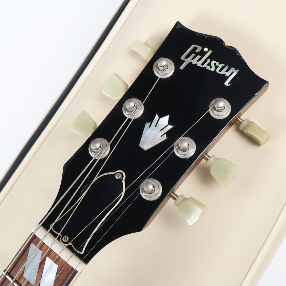 【中古】 エレキギター Gibson ES-175 Reissue Vintage SunBurst 1995年製 57クラシックピックアップ搭載 フルアコースティックギター ハードケース欠品 ヘッド画像
