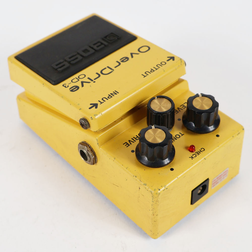【中古】 オーバードライブ エフェクター BOSS OD-3 Over Drive ギターエフェクター 本体画像 斜め