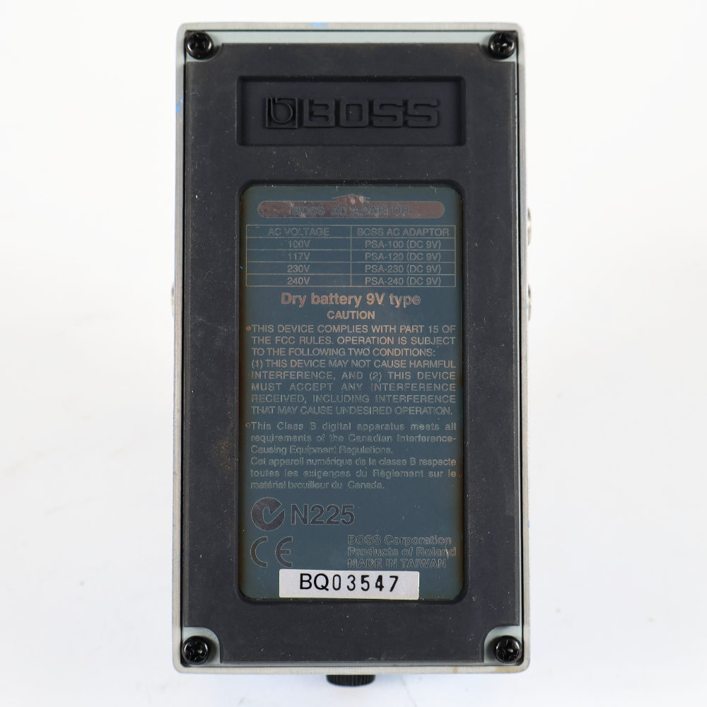 【中古】スーパーコーラス エフェクター BOSS CH-1 Super Chorus ギターエフェクター コーラス 本体画像 裏 