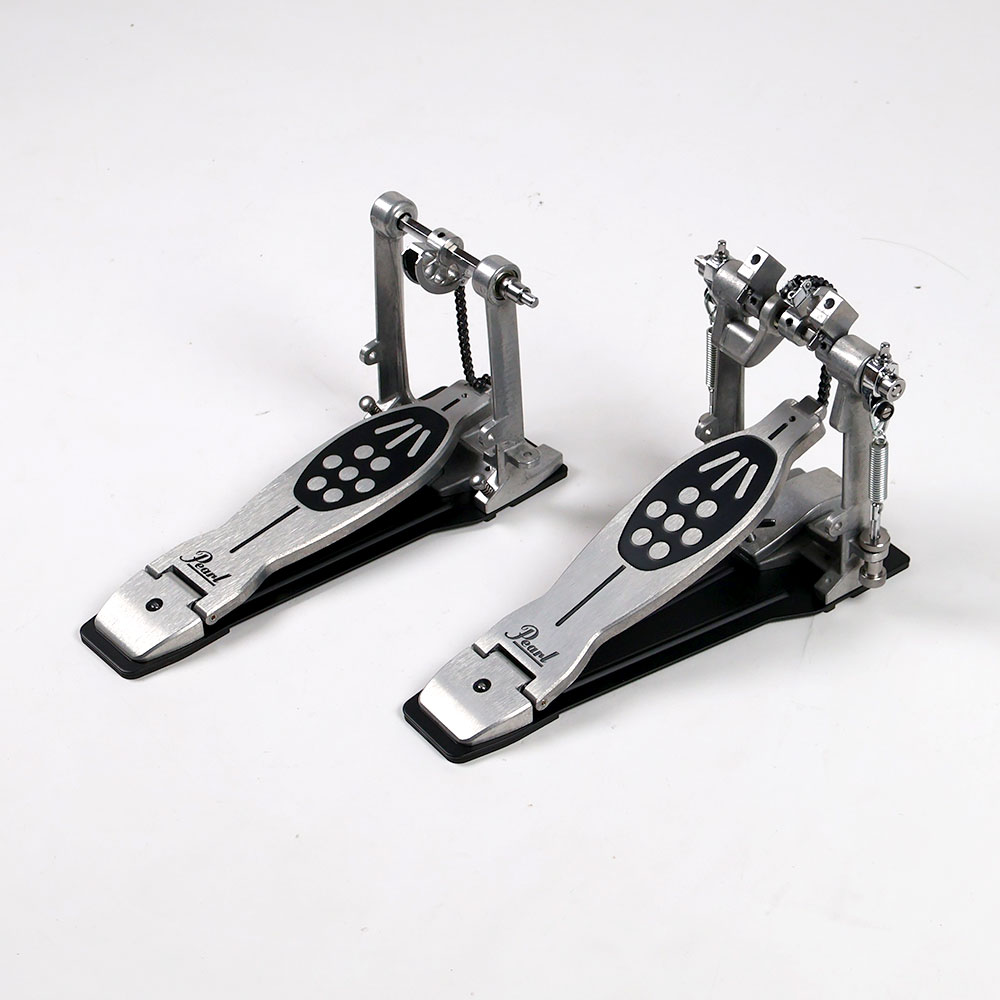 【中古】 ドラムツインペダル パール Pearl P-922 Powershifter Double Pedal ドラムペダル 全体
