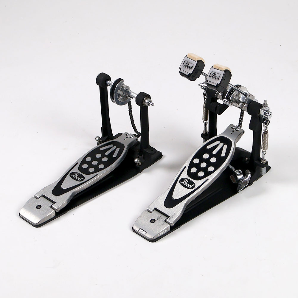 【中古】 ドラムツインペダル パール Pearl P-122TW ツインペダル ドラムペダル 全体