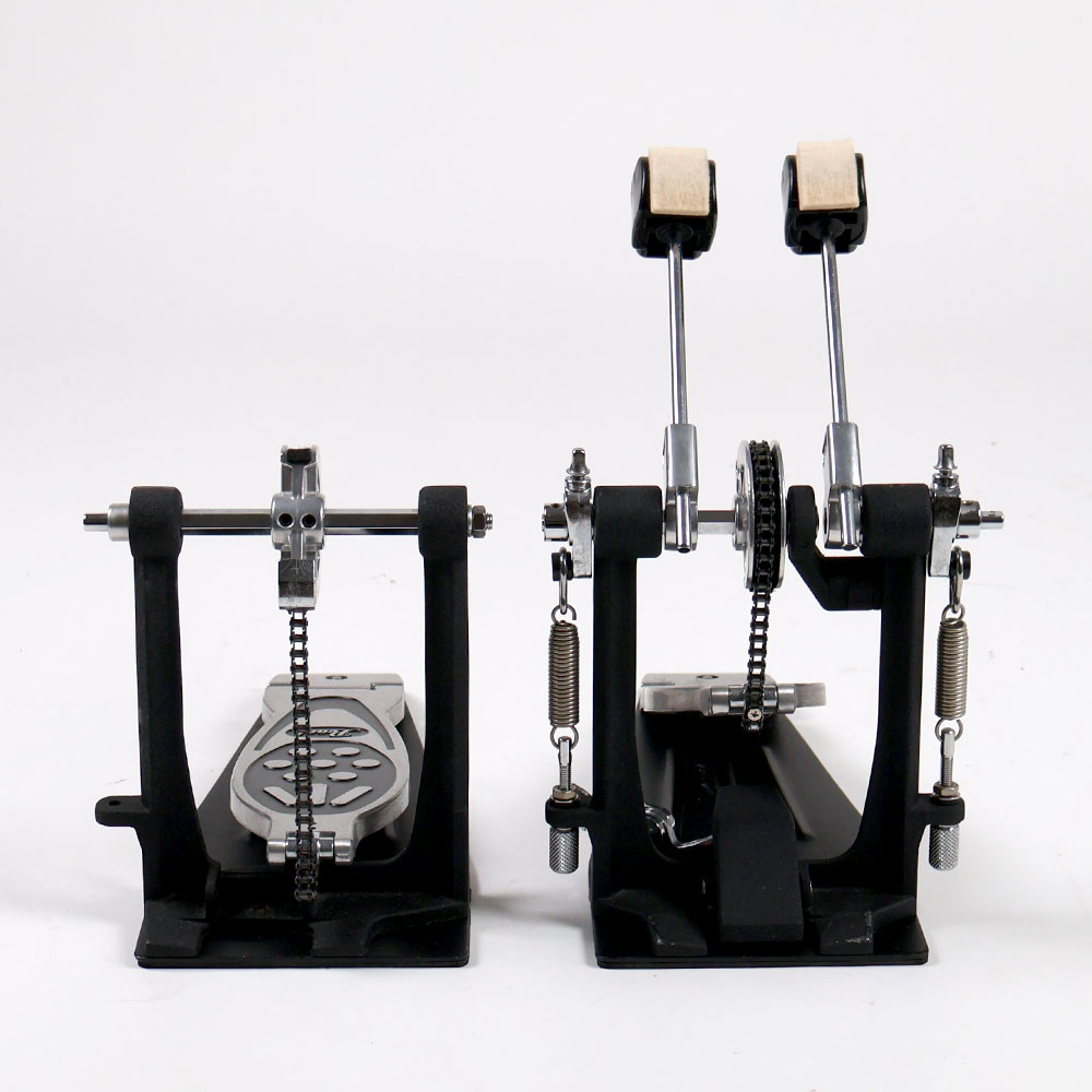 【中古】 ドラムツインペダル パール Pearl P-122TW ツインペダル ドラムペダル 前面