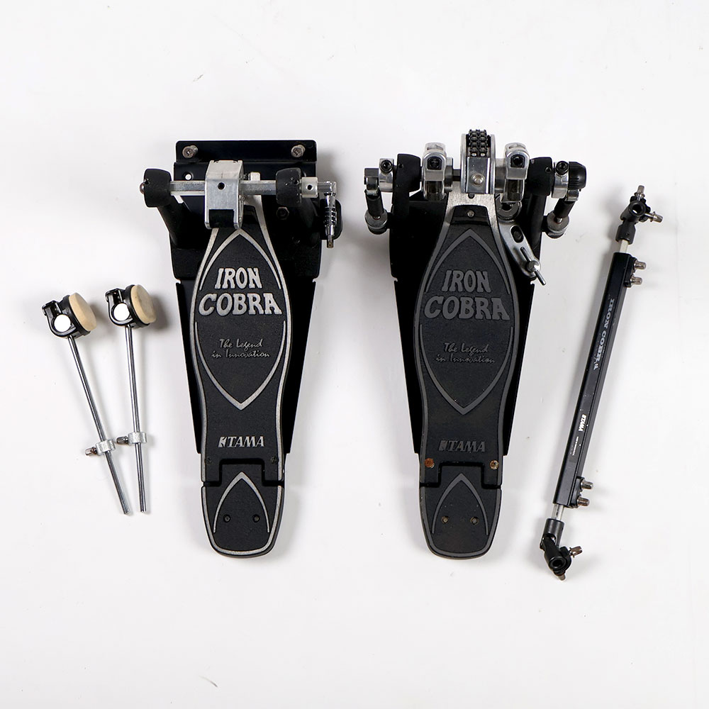 【中古】 ドラムツインペダル タマ TAMA HP900RTW Iron Cobra 900 Twin Pedal Rolling Glide