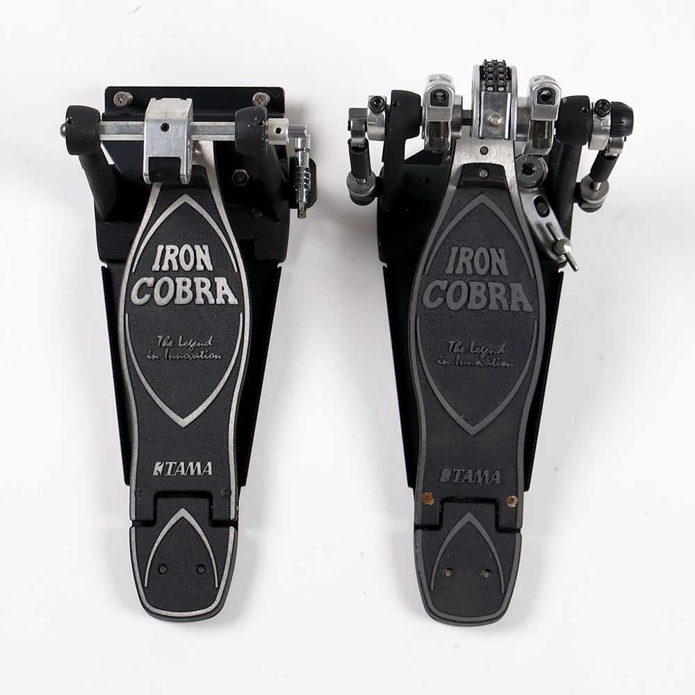 【中古】 ドラムツインペダル タマ TAMA HP900RTW Iron Cobra 900 Twin Pedal Rolling Glide 正面