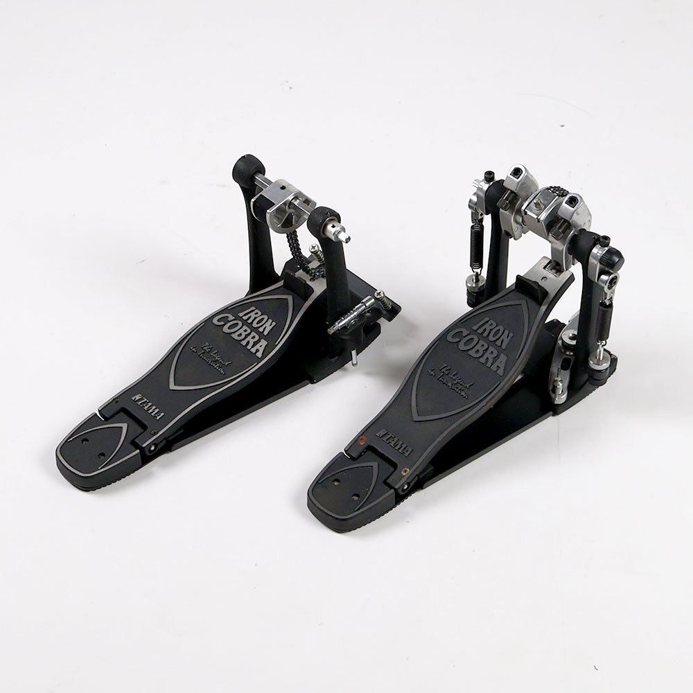 【中古】 ドラムツインペダル タマ TAMA HP900RTW Iron Cobra 900 Twin Pedal Rolling Glide 全体