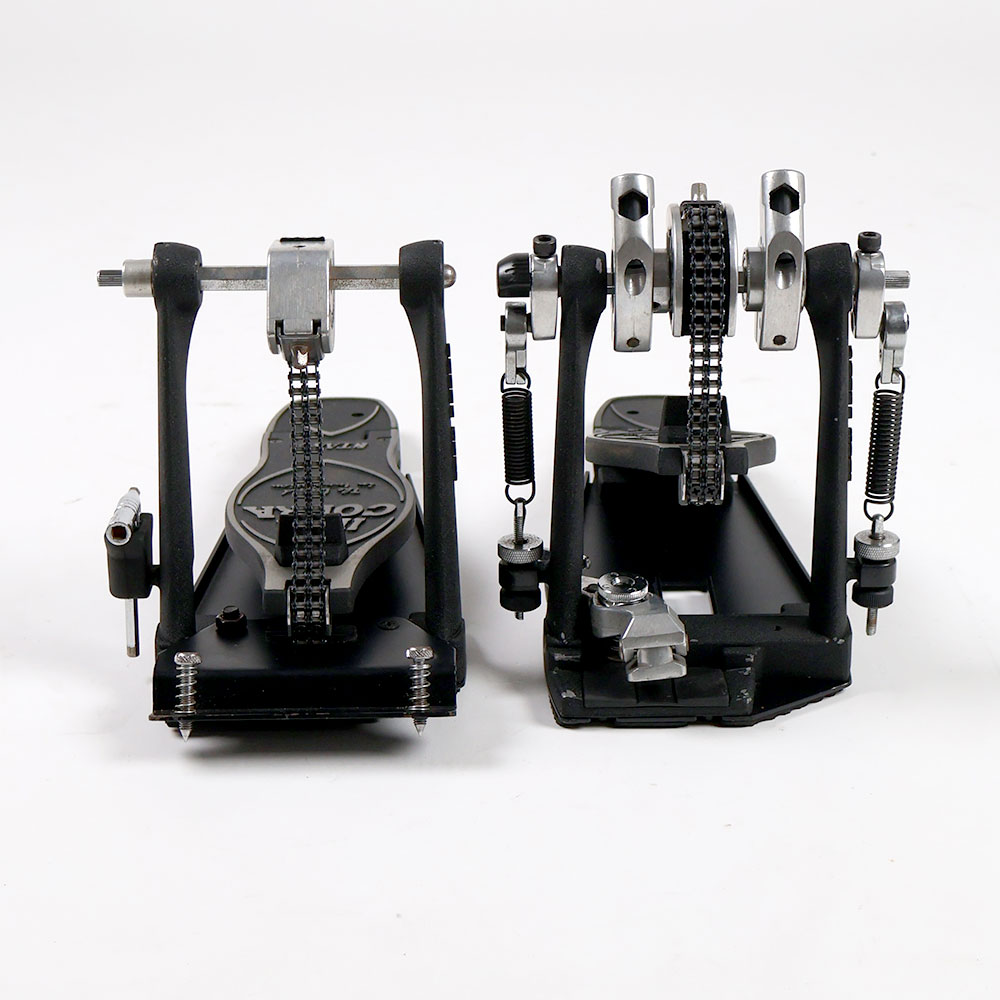 【中古】 ドラムツインペダル タマ TAMA HP900RTW Iron Cobra 900 Twin Pedal Rolling Glide 前面