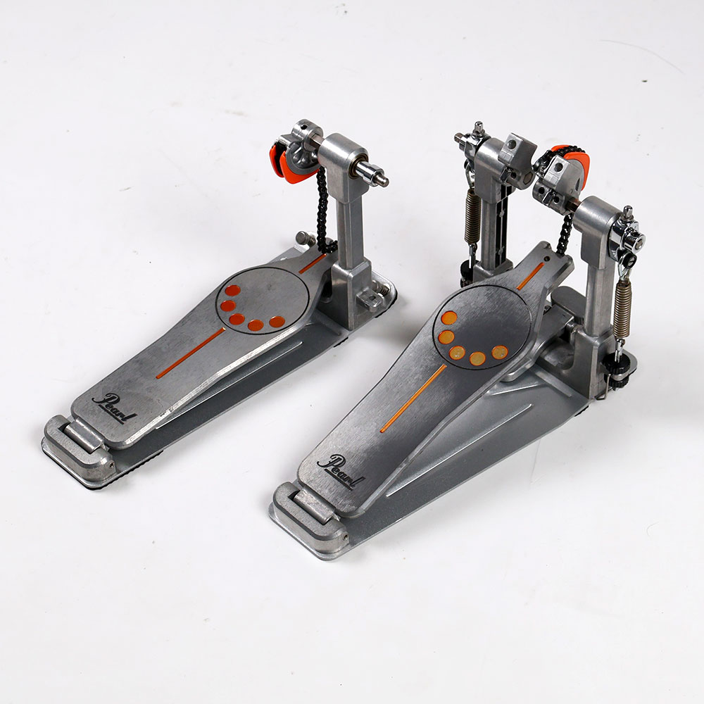 【中古】 ドラムツインペダル パール PEARL P-932 Demonator ドラムペダル 全体