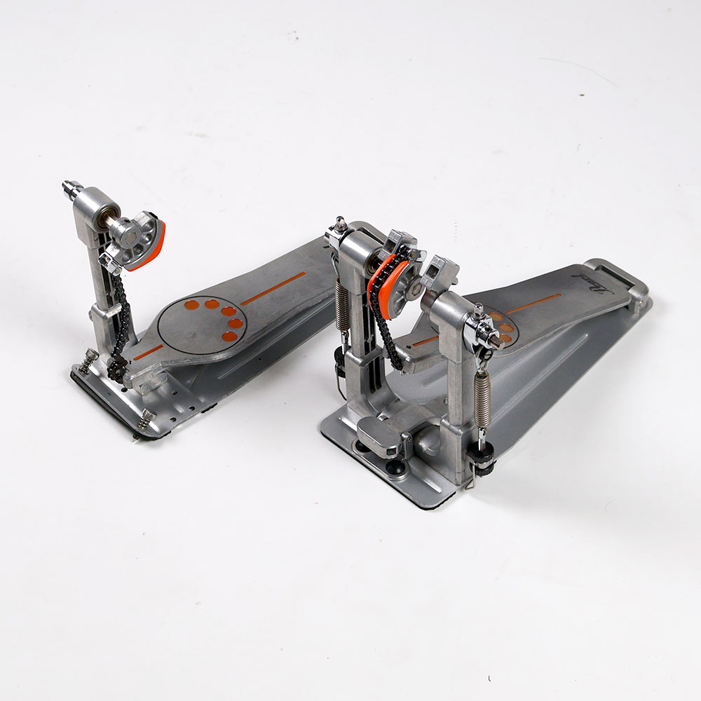 【中古】 ドラムツインペダル パール PEARL P-932 Demonator ドラムペダル 全体