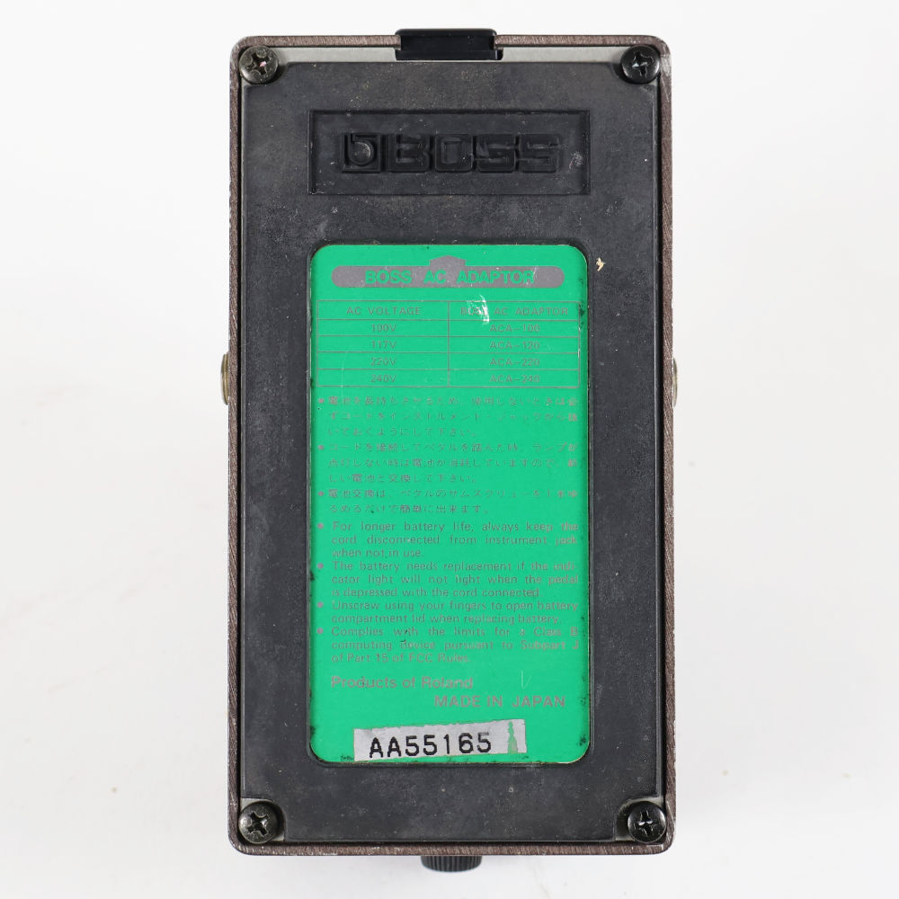 【中古】ベースフランジャー エフェクター BOSS BF-2B Bass Flanger ベースエフェクター 本体画像 裏