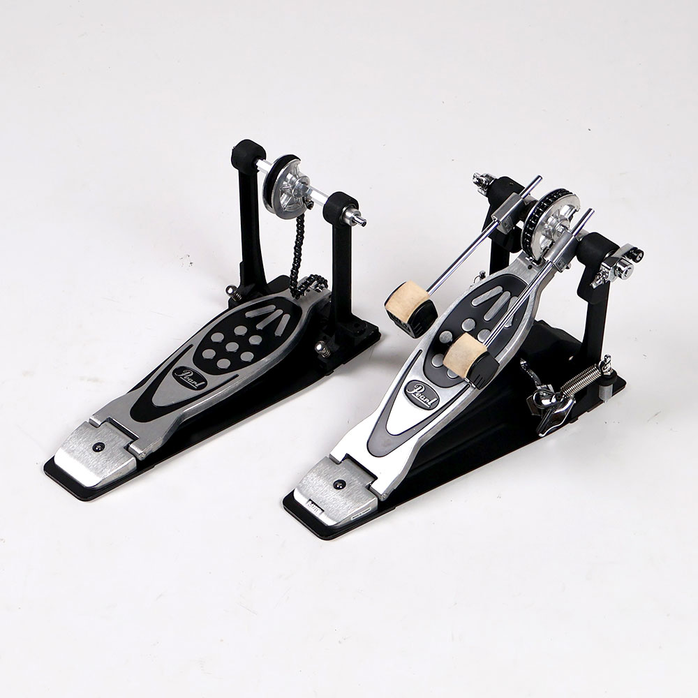 【中古】 ドラムツインペダル パール Pearl P-122TW ツインペダル ドラムペダル 全体