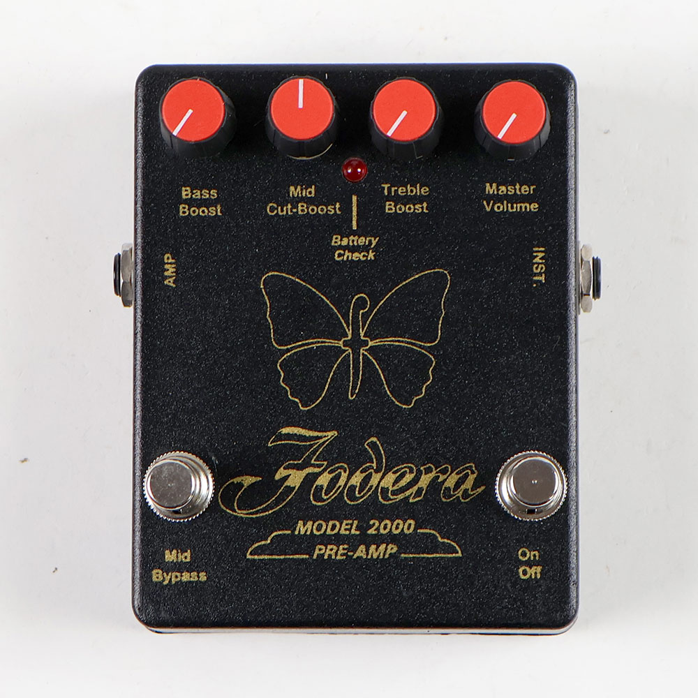 【中古】Fodera フォデラ MODEL 2000 PRE-AMP ベース用プリアンプ ベースエフェクター 正面