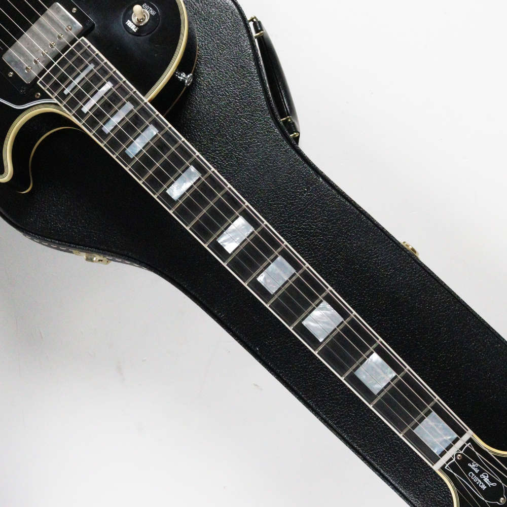 【中古】 エレキギター Gibson Custom Shop Murphy Lab 1968 Les Paul Custom Ebony Ultra Light Aged Nickel Hardware 2024年製 4.04kg 軽量個体 ギブソン マーフィーラボ レスポールカスタム ネック
