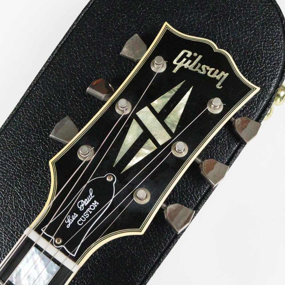 【中古】 エレキギター Gibson Custom Shop Murphy Lab 1968 Les Paul Custom Ebony Ultra Light Aged Nickel Hardware 2024年製 4.04kg 軽量個体 ギブソン マーフィーラボ レスポールカスタム ヘッド画像