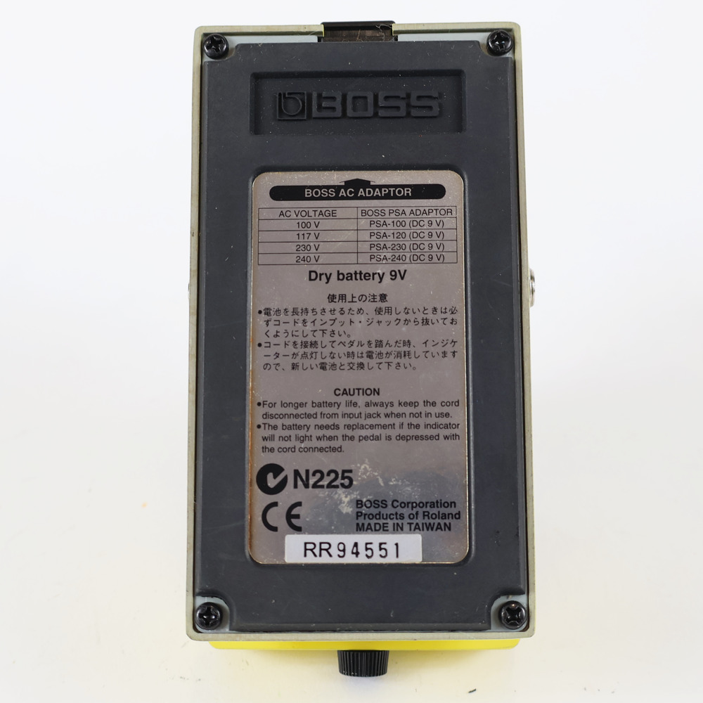 【中古】 スーパーオーバードライブ エフェクター BOSS SD-1 Super Over Drive ギターエフェクター 裏面