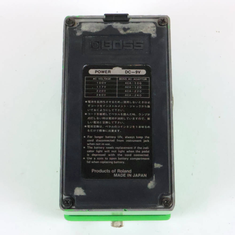 【中古】フェイザー エフェクター BOSS PH-1 Phaser 銀ネジ Made in Japan ギターエフェクター 裏面