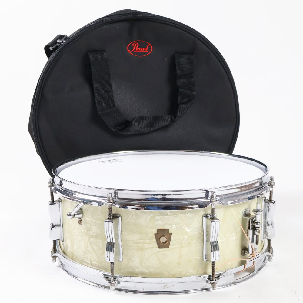 【中古】 スネアドラム ラディック Ludwig 908P Jazz Festival WHITE MARINE PEARL