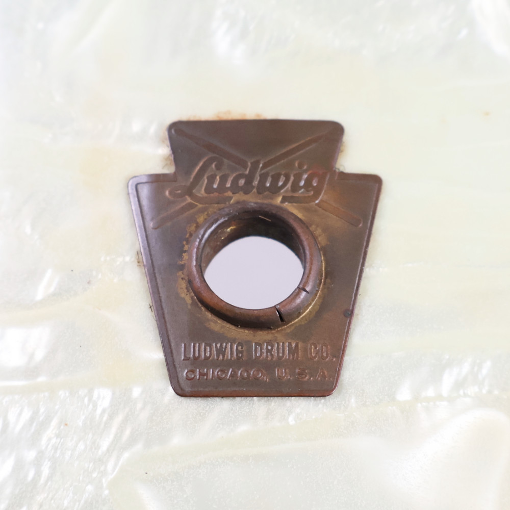 【中古】 スネアドラム ラディック Ludwig 908P Jazz Festival WHITE MARINE PEARL ロゴ