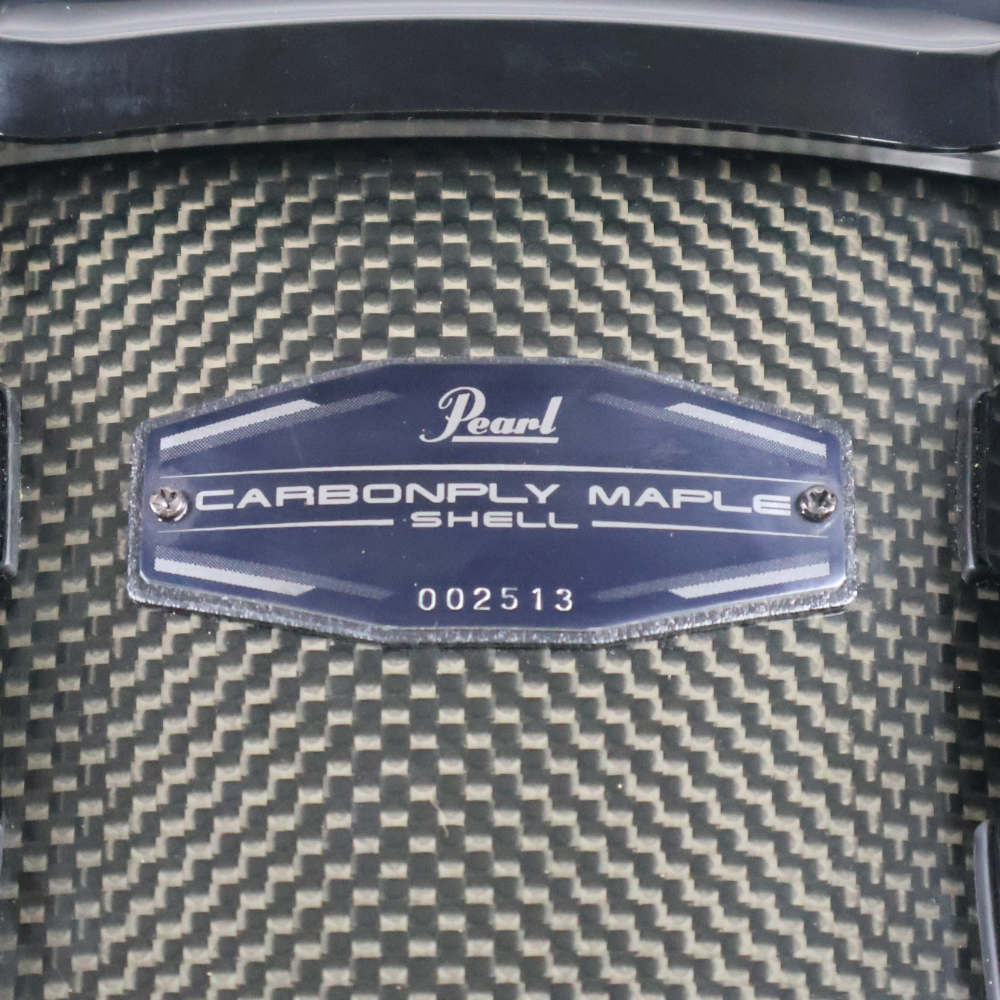 【中古】 スネアドラム パール Pearl CMN1455S/B Carbonply Maple 14x5.5 ロゴ
