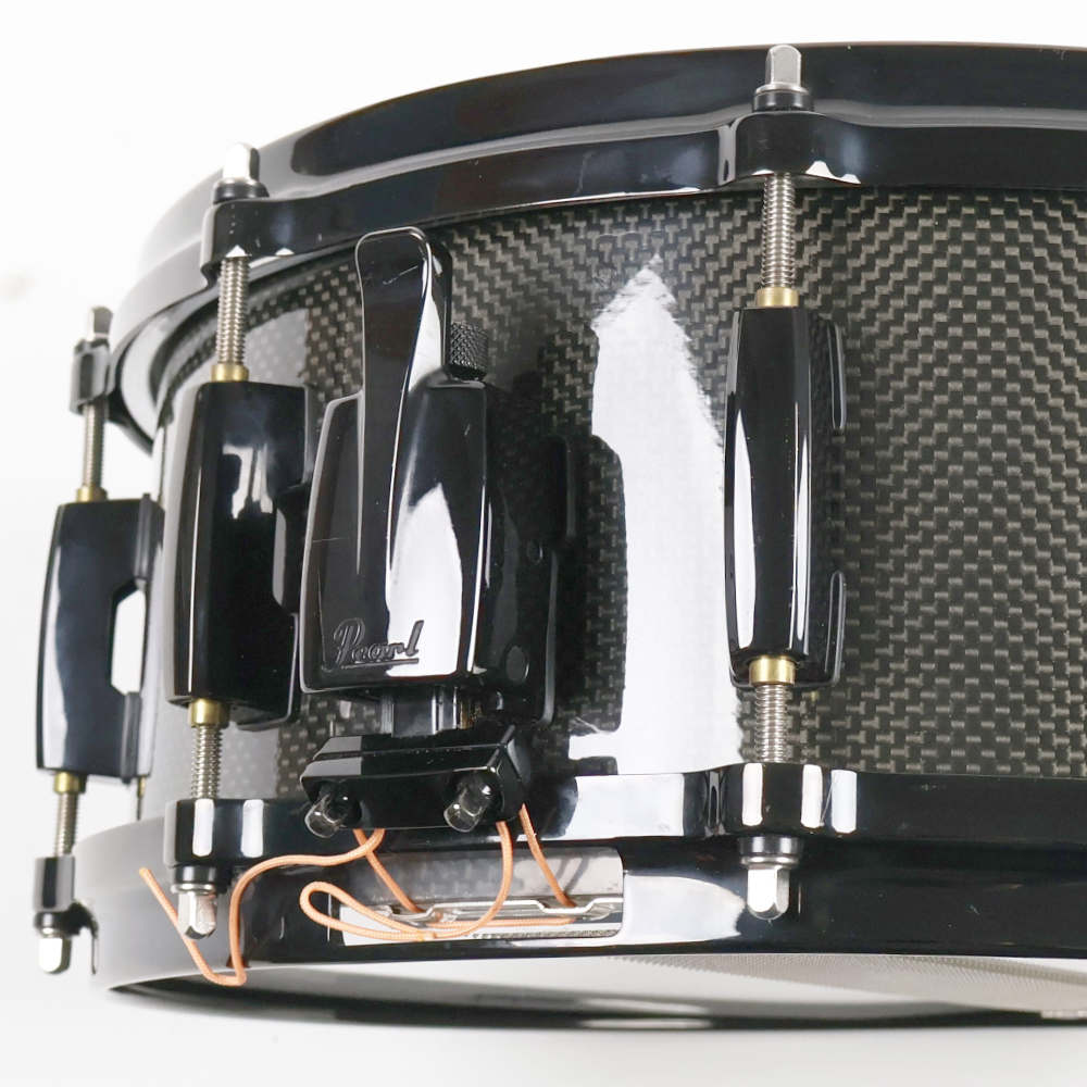 【中古】 スネアドラム パール Pearl CMN1455S/B Carbonply Maple 14x5.5 ストレイナー 