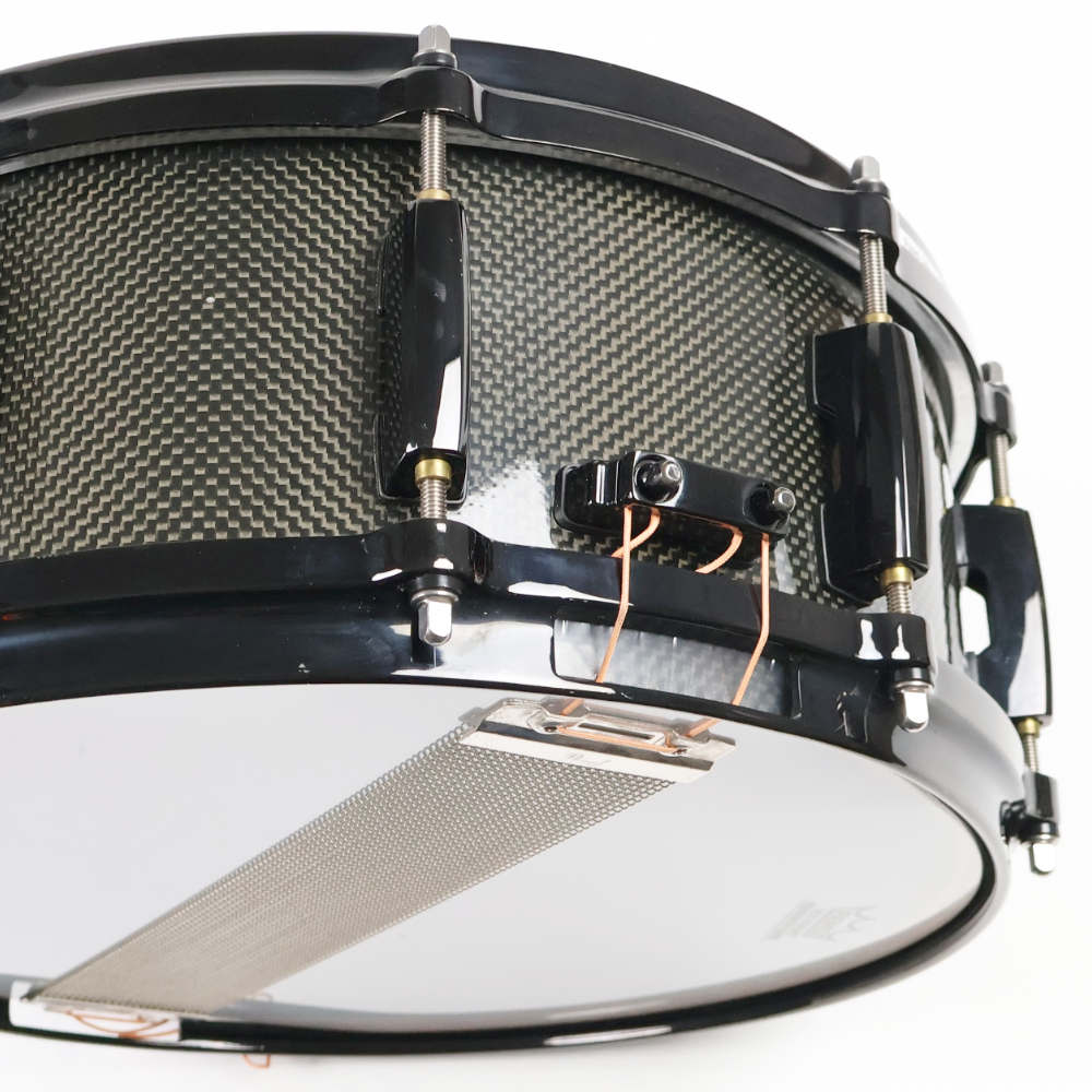 【中古】 スネアドラム パール Pearl CMN1455S/B Carbonply Maple 14x5.5 ストレイナー 2