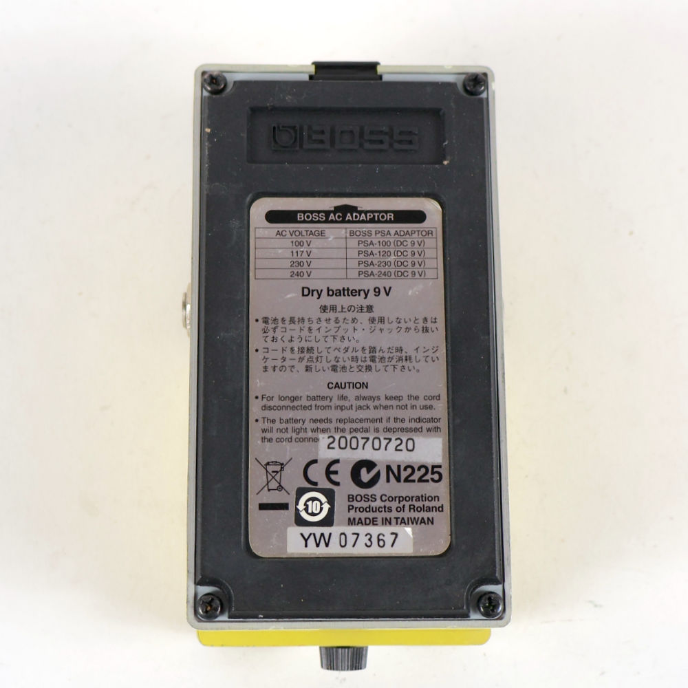 【中古】 スーパーオーバードライブ エフェクター BOSS SD-1 Super Over Drive ギターエフェクター 裏面