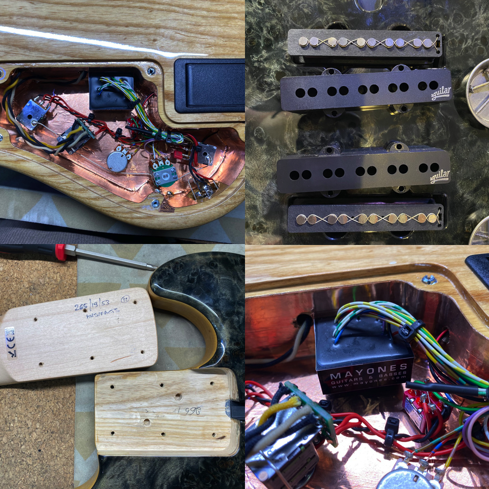 【中古】MAYONES メイワンズ Jabba Custom EP 5 Liquid Black Gloss 5弦エレキベース キャビティー