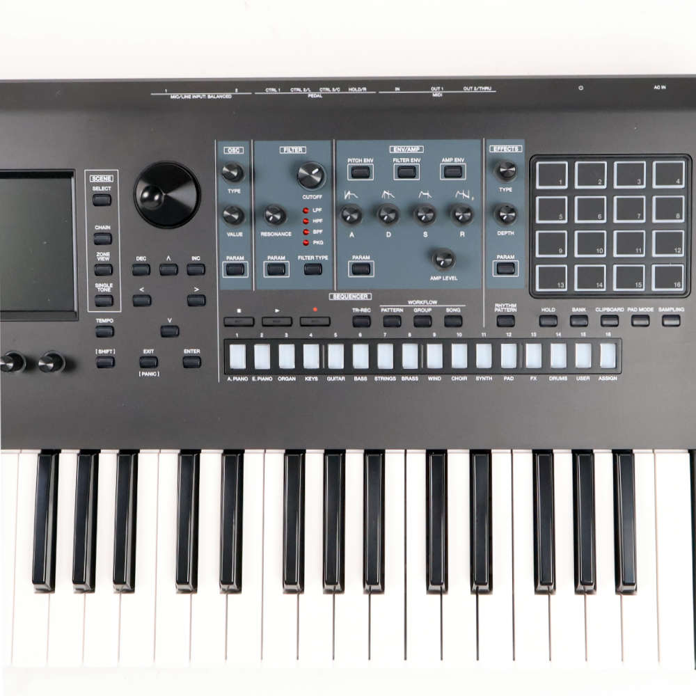 【中古】 シンセサイザー ローランド ROLAND FANTOM-6EX MUSIC WORKSTATION キーボード 61鍵盤 セミウェイテッド ファントム 右コントロール