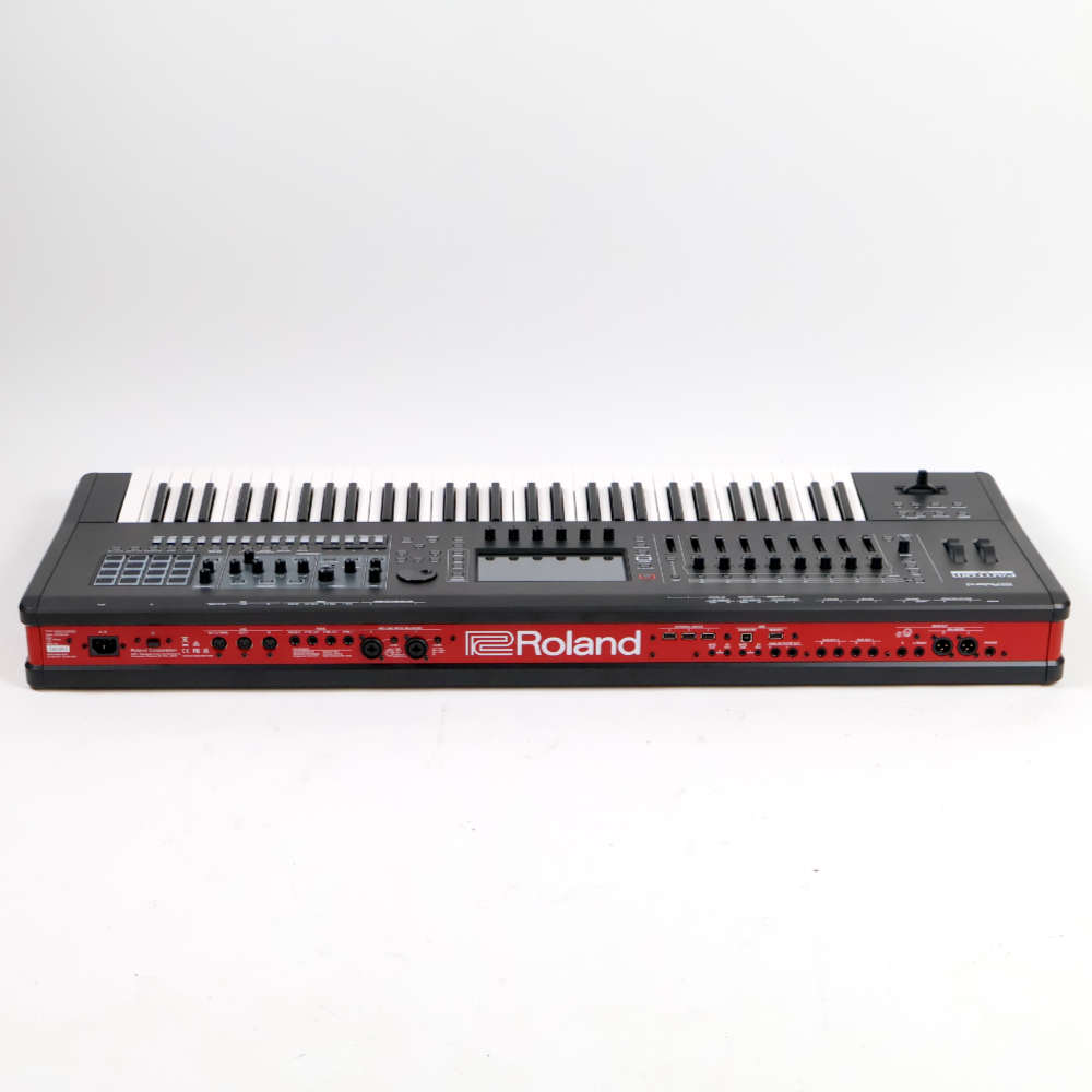 【中古】 シンセサイザー ローランド ROLAND FANTOM-6EX MUSIC WORKSTATION キーボード 61鍵盤 セミウェイテッド ファントム 背面