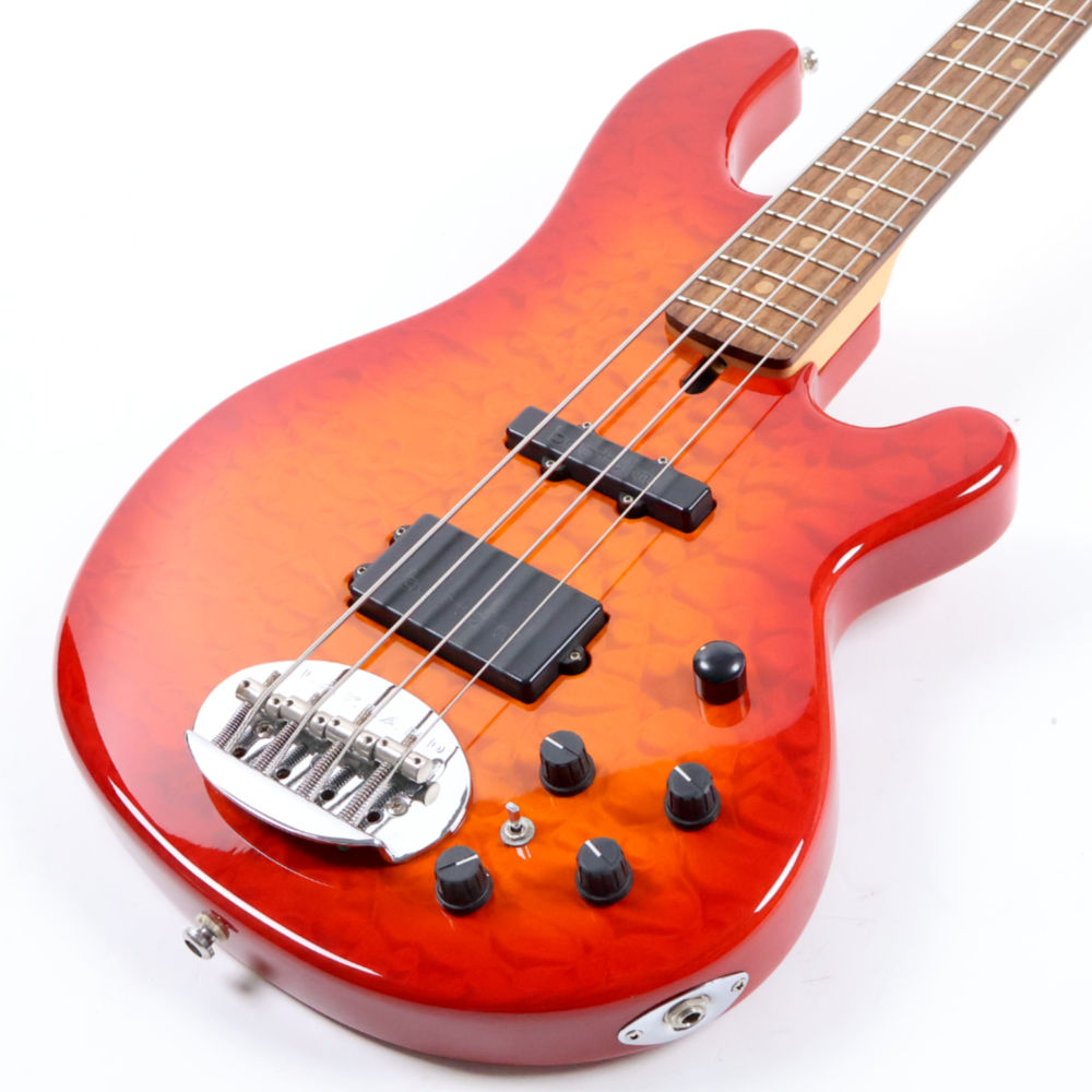 【中古】LAKLAND Shoreline Series SL4-94 Deluxe Cherry Sunburst / Rosewood レイクランド エレキベース トップ