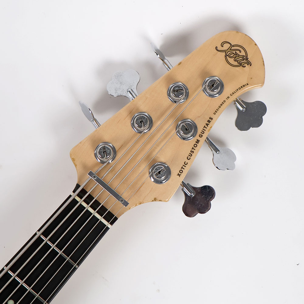 【中古】Xotic エキゾチック XJ-1T 6st Ash/R Sherwood Green over Cherry Sunburst Heavy Aged 2022年製 6弦エレキベース ヘッド