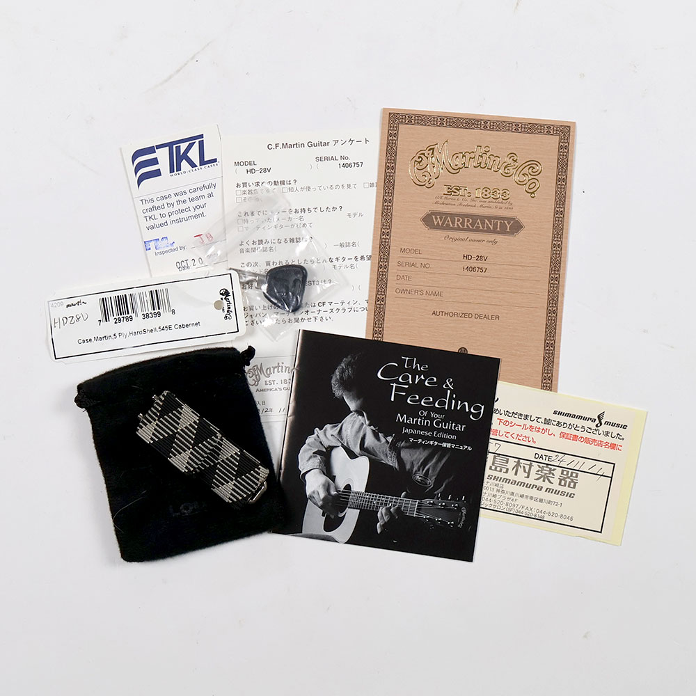 【中古】 アコースティックギター Martin HD-28V 2010年製 マーチン ヘリンボーン D28 D-28 付属品