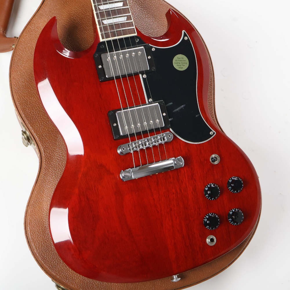 【中古】 エレキギター Gibson SG Standard 2018 Heritage Cherry 2017年製 ギブソン SGスタンダード チェリー 2.88kg 軽量個体 ボディ画像