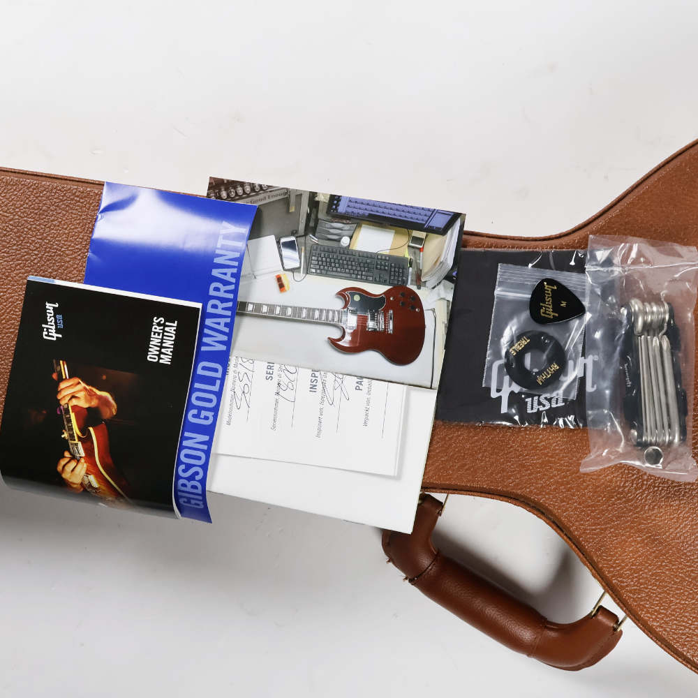 【中古】 エレキギター Gibson SG Standard 2018 Heritage Cherry 2017年製 ギブソン SGスタンダード チェリー 2.88kg 軽量個体 付属品画像