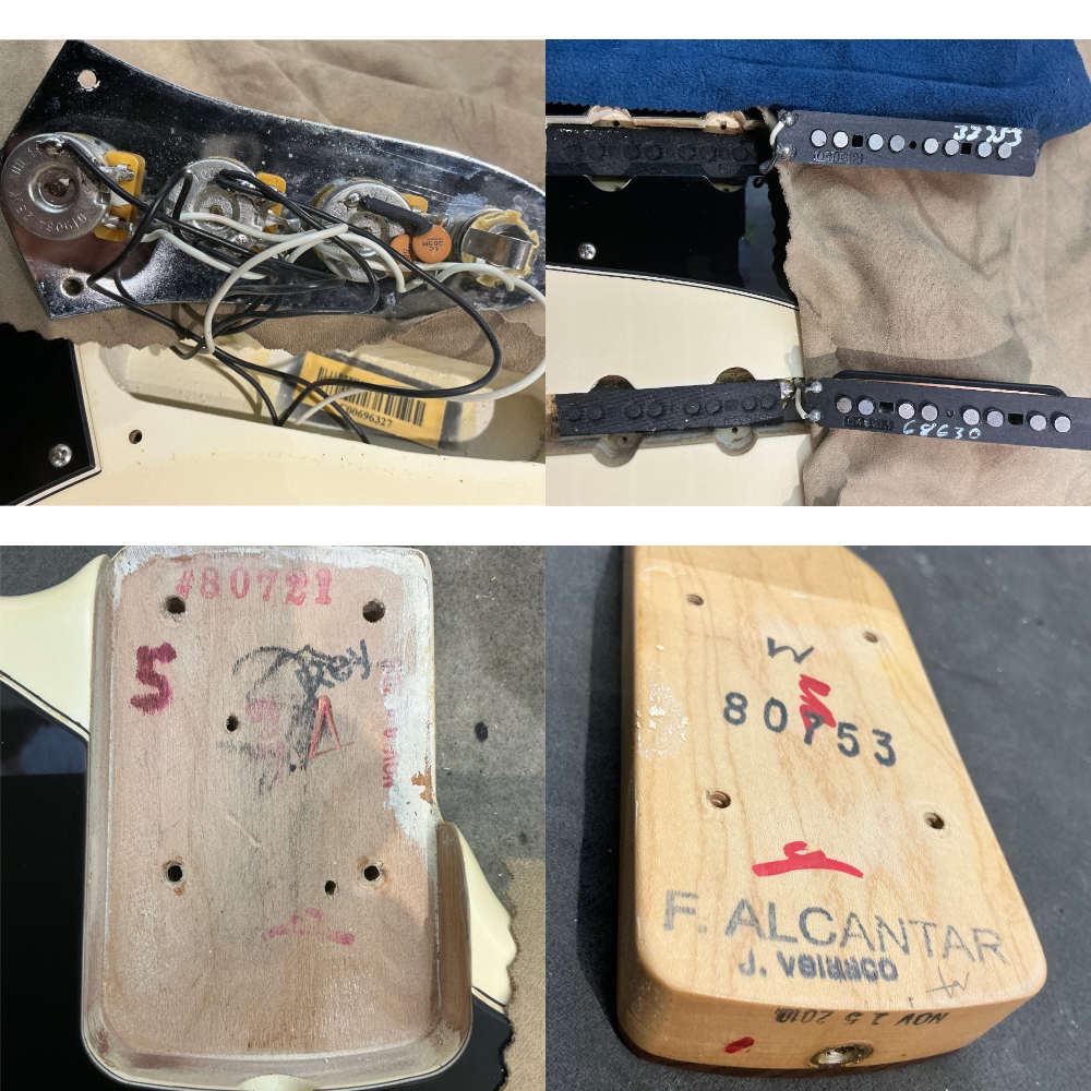 【中古】 エレキベース Fender American Special Jazz Bass Rosewood Fingerboard Olympic White 2010年製 フェンダー ジャズベース アメリカンスペシャル ケース欠品 内部