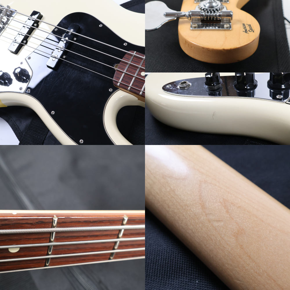 【中古】 エレキベース Fender American Special Jazz Bass Rosewood Fingerboard Olympic White 2010年製 フェンダー ジャズベース アメリカンスペシャル ケース欠品 傷
