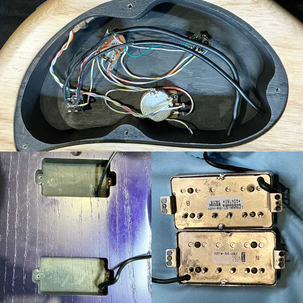 【中古】 エレキギター dragonfly MAROON 648 SPL Dark Purple Metallic ドラゴンフライ マルーン 内部 