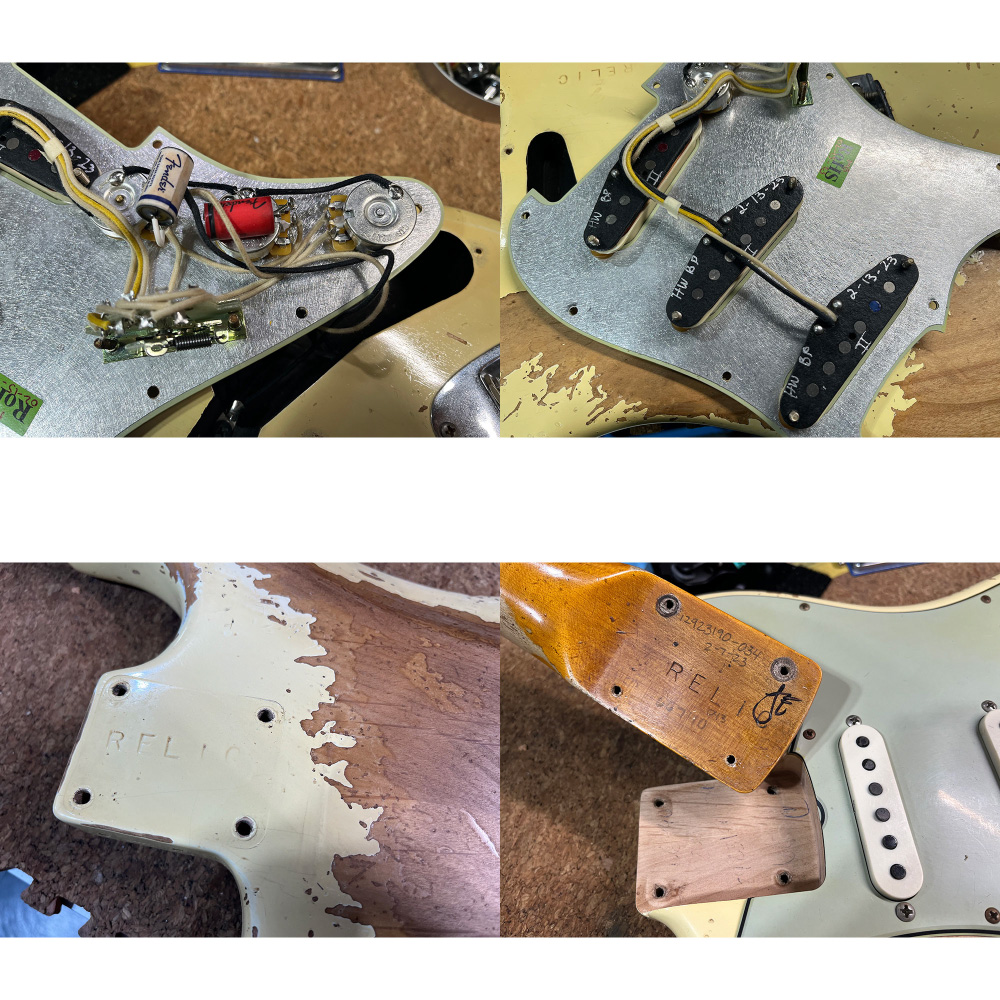 【中古】 エレキギター Fender Custom Shop S20 LTD 60 Dual Mag II Stratocaster Vintage White Super Heavy Relic 2023年製 フェンダーカスタムショップ ストラト スーパーヘビーレリック ピックアップ、ネック