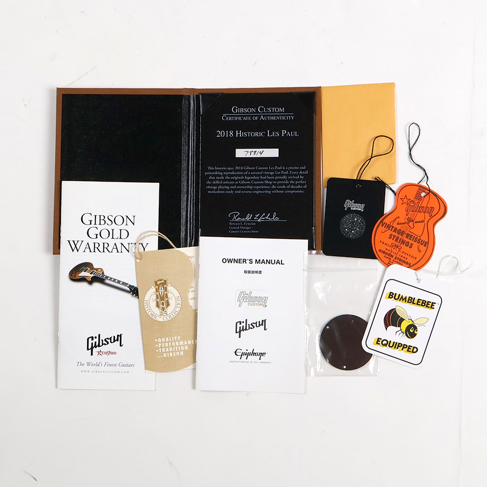 【中古】 エレキギター Gibson Custom Shop Historic Collection 1957 Les Paul Standard All Ebony VOS 2018年製 4.02kg ギブソン レスポール オールエボニー ヒスコレ 付属品