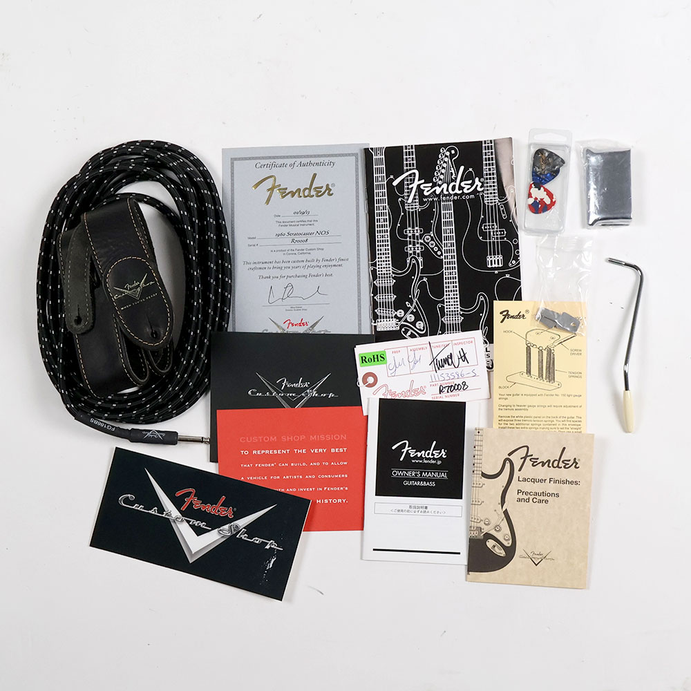 【中古】 エレキギター Fender Custom Shop 1960 Stratocaster NOS (NEW OLD STOCK） 3Tone Sunburst 2013年製 フェンダー カスタムショップ ストラトキャスター 1960スタイル レリック 3TS 付属品