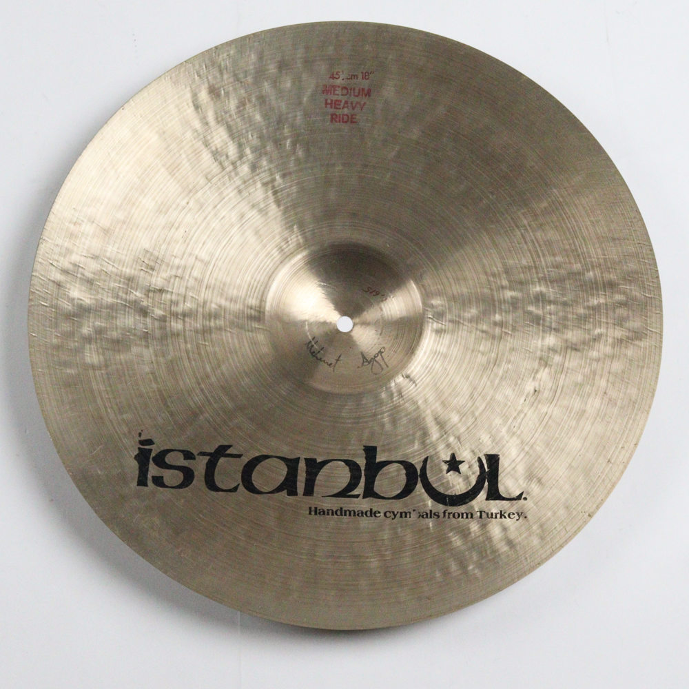 【中古】ライドシンバル イスタンブール istanbul MEDIUM HEAVY RIDE 18インチ 裏面
