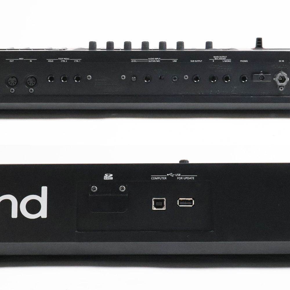 【中古】 シンセサイザー ローランド ROLAND FA-06 Music Workstation キーボード 本体画像 裏