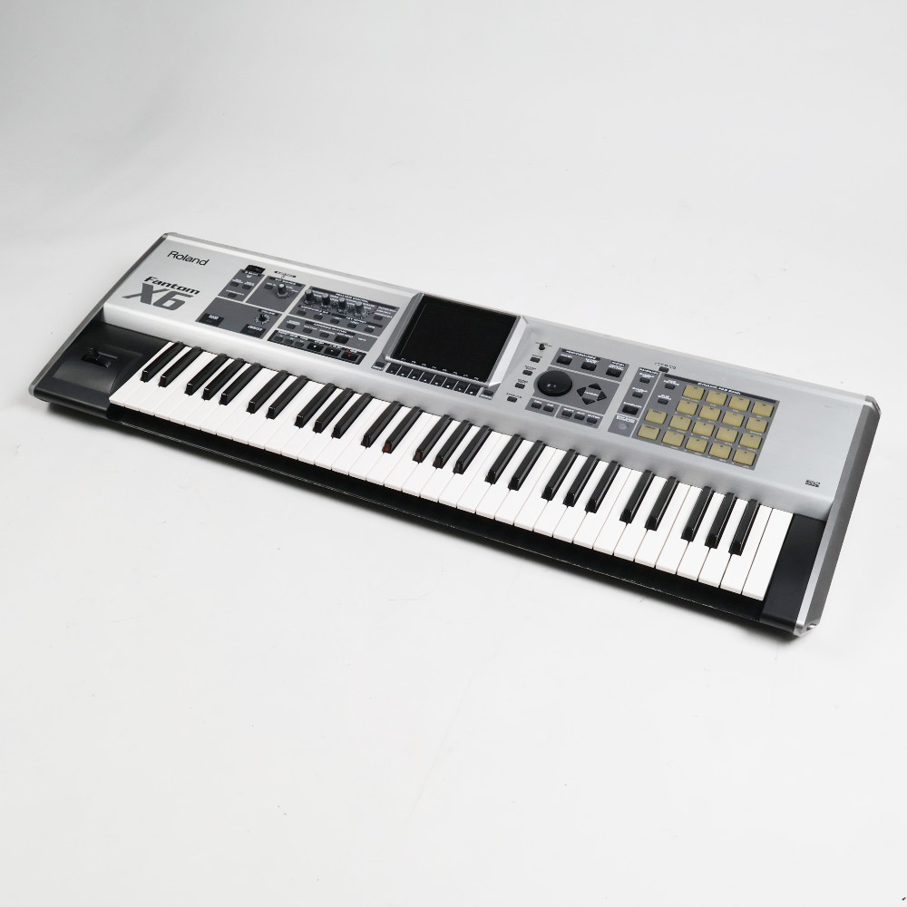 【中古】 シンセサイザー ROLAND FANTOM-X6 ローランド 本体画像 斜め