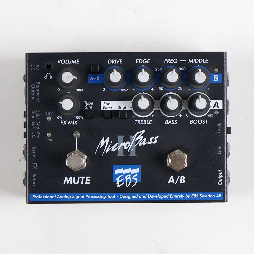 【中古】 ベースプリアンプ EBS Micro Bass II 正面