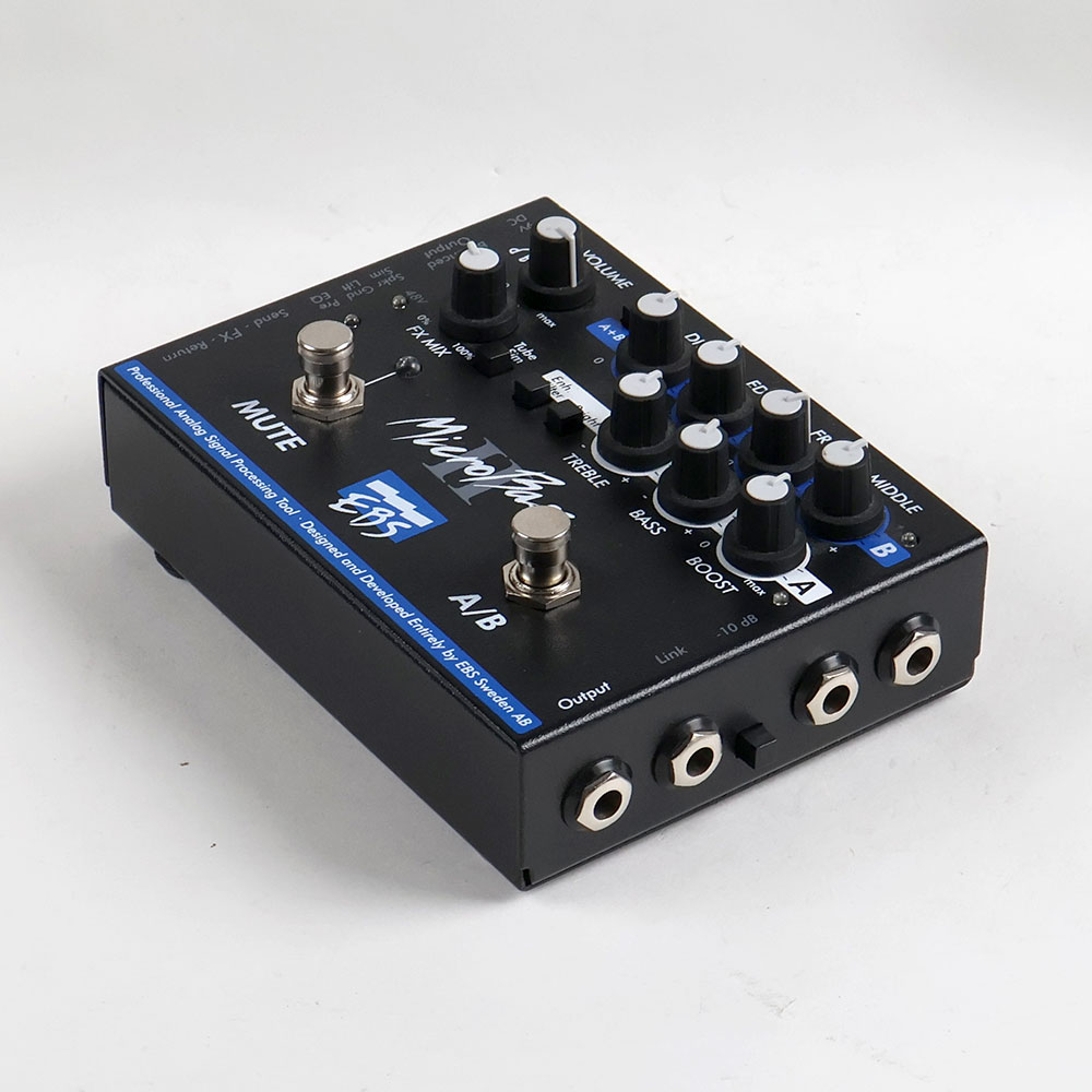 【中古】 ベースプリアンプ EBS Micro Bass II 全体