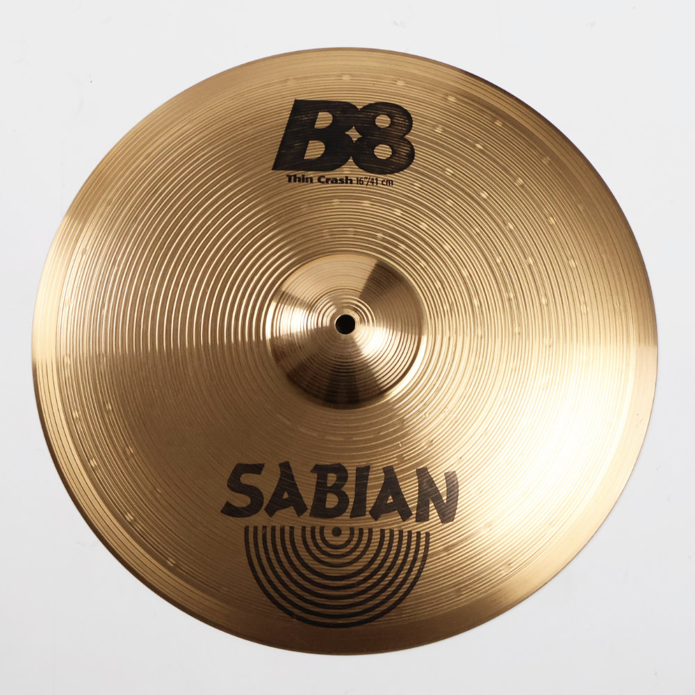クラッシュシンバル(合わせシンバル) 中古】 クラッシュシンバル セイビアン SABIAN B8 Thin Crash 16インチ